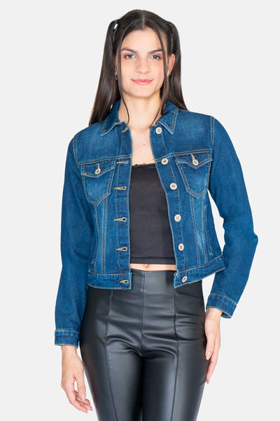 Chamarra Mezclilla Chamarras De Piel Tallas Extras Chamarra