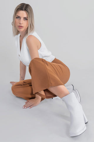 Leggins rectos con costuras frontales