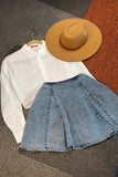 Mini falda de mezclilla