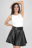 Mini falda de vinipiel