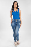 Jeans skinny tiro medio (6927762358314)