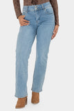 Jeans recto de tiro medio