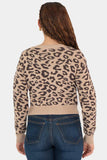 Suéter corto animal print