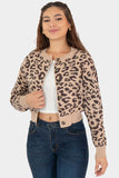 Suéter corto animal print