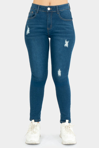 Jeans skinny de tiro alto