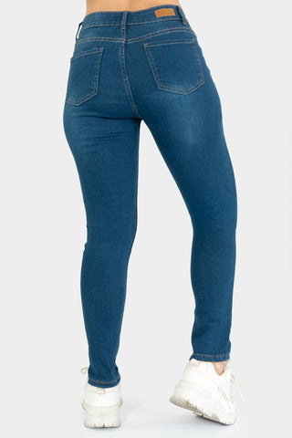 Jeans skinny de tiro alto