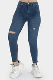 Jeans skinny de tiro alto