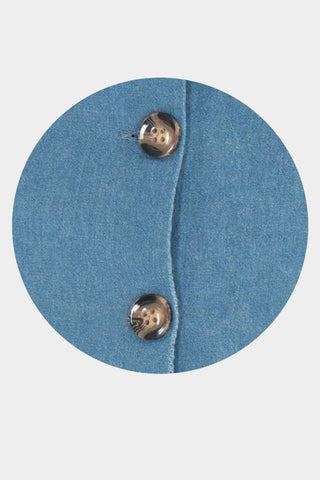 Chaleco denim con escote en v