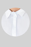 Camisa crop con amarre en espalda