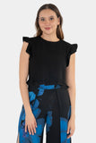 Blusa con escote redondo