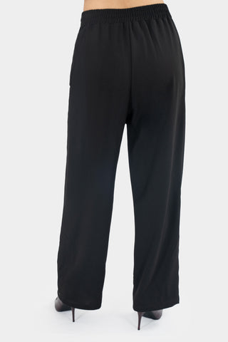 Pantalón recto con elástico