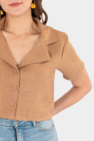 Camisa de manga corta con botones
