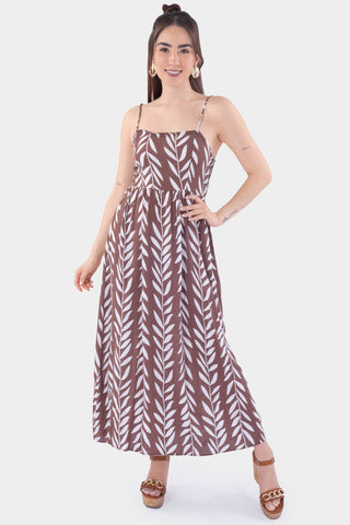 Vestido largo de tirantes