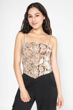 Blusa de tirantes animal print