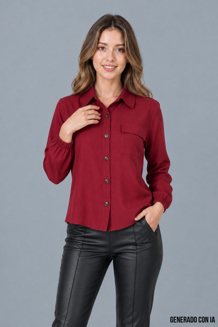 Camisa manga larga con botones