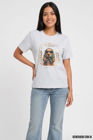 Playera de manga corta con estampado