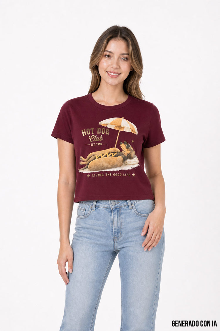 Playera de manga corta con estampado