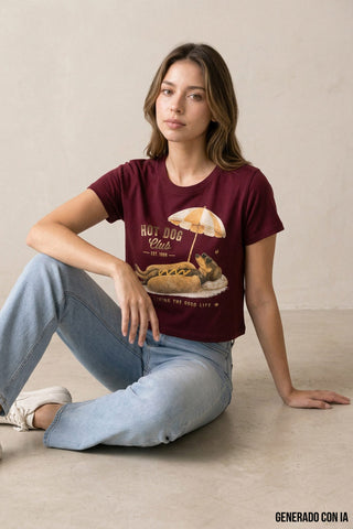 Playera de manga corta con estampado