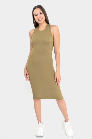 Vestido midi ajustado