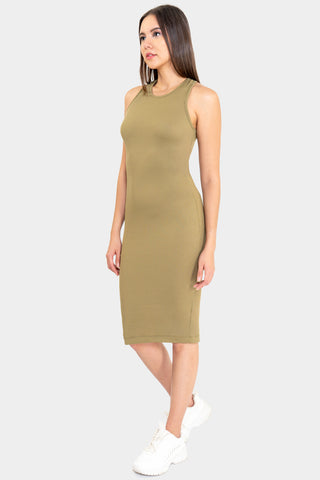 Vestido midi ajustado