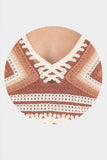 Blusa halter de crochet