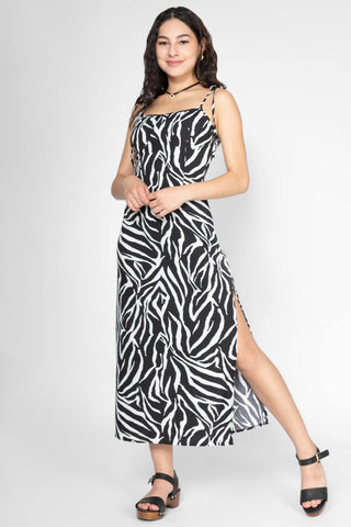 Vestido largo con tirantes
