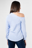 camisa asimetrica a rayas con un hombro descubierto (7394215952426)