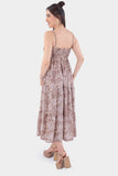 Vestido midi de tirantes