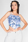 Blusa crop de tirantes
