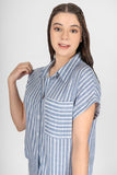Blusa camisera con rayas (7452388884522)