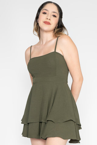 Vestido corto de tirantes