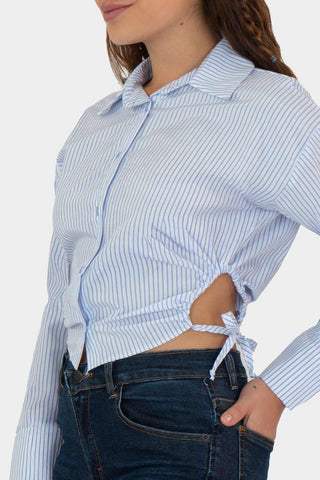 Camisa de manga larga con jaretas