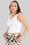 Playera crop sin mangas
