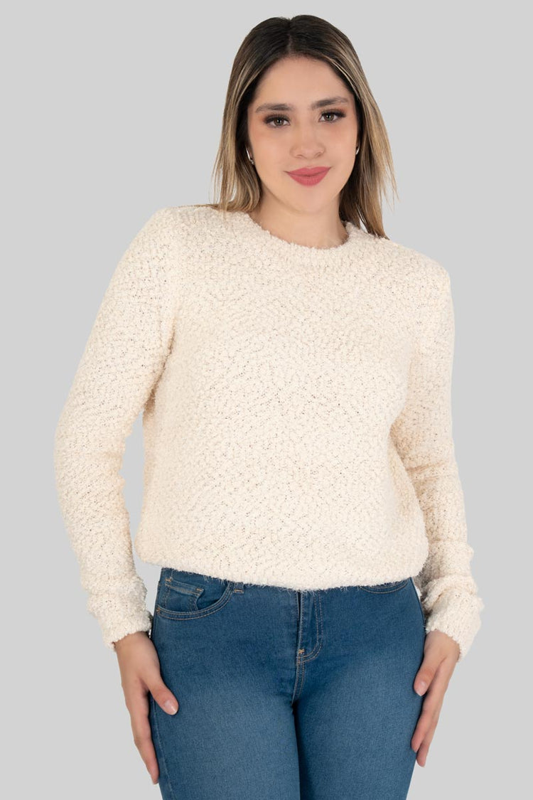 Suéter cerrado chenille