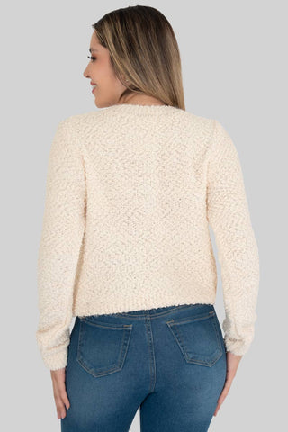 Suéter cerrado chenille