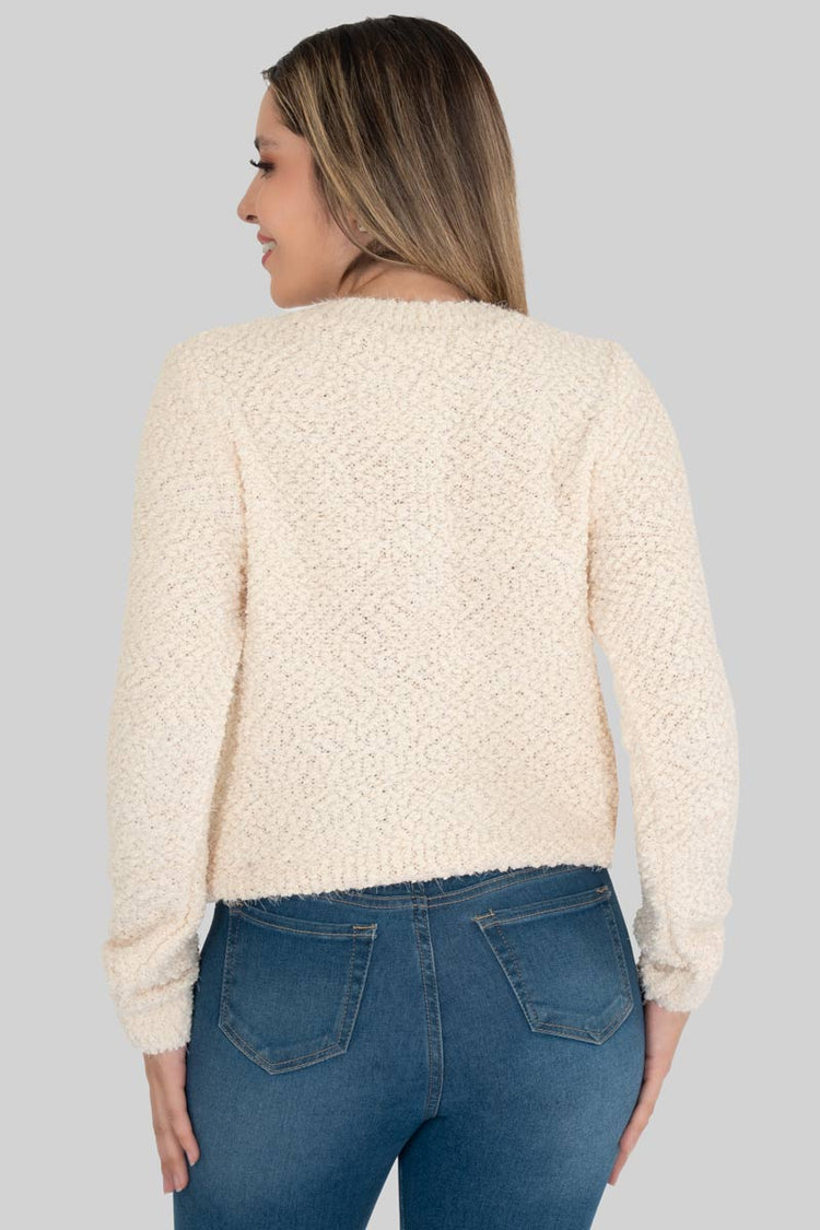 Suéter cerrado chenille