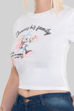 Playera de manga corta con estampado