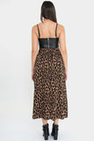 Falda midi animal print