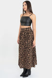 Falda midi animal print