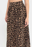 Falda midi animal print
