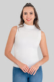 Blusa tejida con cuello alto