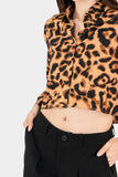 Camisa de manga larga animal print