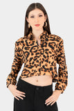 Camisa de manga larga animal print