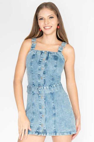 Vestido corto de mezclilla