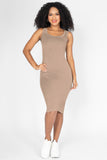 Vestido midi de tirantes