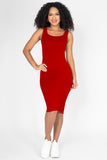 Vestido midi de tirantes