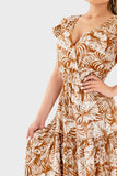 Vestido largo de niveles
