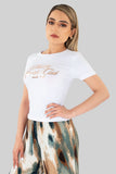 Playera de manga corta con estampado