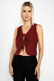 Blusa sin mangas con amarres