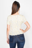 Playera con estampado floral